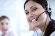 Foto: Girl in a call center Girl in a call center