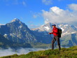 Wanderer in den Bergen