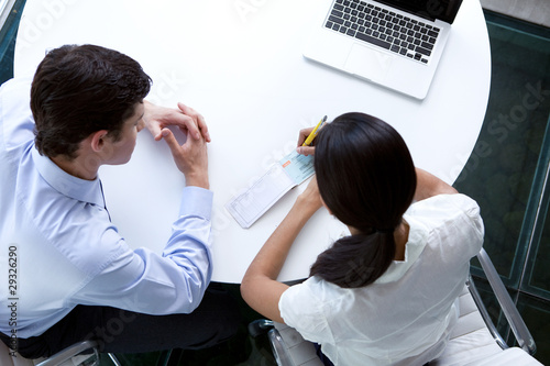 Photo: Businessman getting paid Businessman getting paid