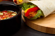 Chicken wrap n salsa