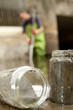 Photo: Taking water and mud samples. Taking water and mud samples.