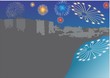 Fireworks in city 2