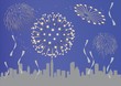 Fireworks in city 1