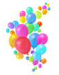 Foto: Colorful balloons flying Colorful balloons flying