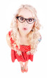 Funny nerdy girl