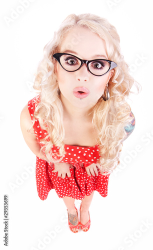 Photo: Funny nerdy girl Funny nerdy girl