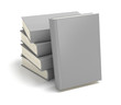 Books with clear cover in pile isolated on white Books with clear cover in pile isolated on white