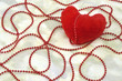 Fur Valentine's heart, greeting card Fur Valentine's heart, greeting card