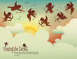 cupids flying in the sunset cupids flying in the sunset