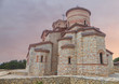 church Saint Panteleimon in Ohrid Macedonia at sunset church Saint Panteleimon in Ohrid Macedonia at sunset