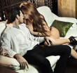 Handsome sexy couple in romantic situation