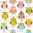 seamless pattern with owl seamless pattern with owl