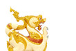 Golden Lion statue isolated Golden Lion statue isolated