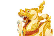 Golden Lion statue isolated Golden Lion statue isolated