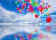 Colorful balloons cloudscape Colorful balloons cloudscape