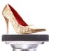 Gold Schuh  Weiss 01