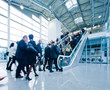 business people using a staircase