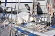 voilier winch et cordage
