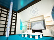Marine interior in a modern style Marine interior in a modern style
