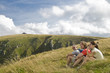 Rast auf einer Bergwiese