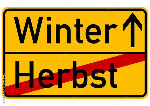 Illustration: Herbst -> Winter Herbst -> Winter