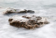 cool rocks isolated into the fog cool rocks isolated into the fog