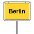 Ortsschild von Berlin