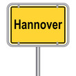 Ortsschild von Hannover
