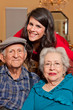 Granddaughter and Grandparents Home Lifestyle