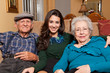 Granddaughter and Grandparents Home Lifestyle