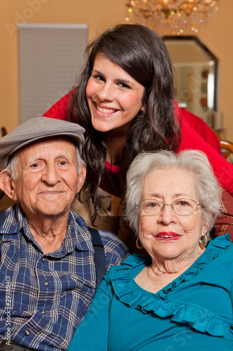 Photo: Granddaughter and Grandparents Home Lifestyle Granddaughter and Grandparents Home Lifestyle