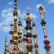colorful floral palms , Easter tradition in Poland colorful floral palms , Easter tradition in Poland