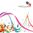 Modern colorful layout for your prints