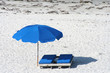 Beach chair with umbrella