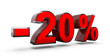 Réduction moins 20 %