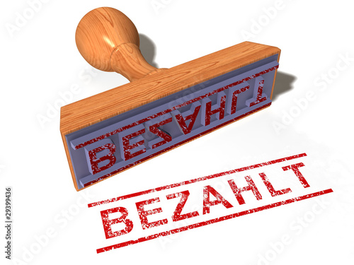 Illustration: Stempel - BEZAHLT Stempel - BEZAHLT