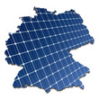 Illustration: Monokristalline Solarzellen in abstrakter Deutschlandkarte Monokristalline Solarzellen in abstrakter Deutschlandkarte