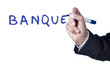emphase sur le mot banque en entreprise