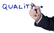 emphase sur le mot quality qualité