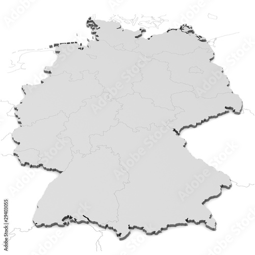 Illustration: Deutschlandkarte Deutschlandkarte