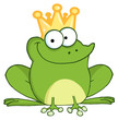 Happy Frog Prince Cartoon Character Happy Frog Prince Cartoon Character