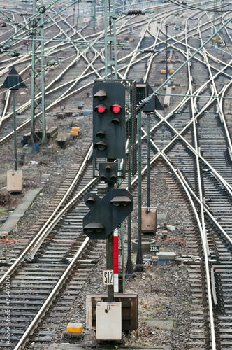 Photo: Signale und Eisenbahngleise Signale und Eisenbahngleise