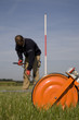 Photo: Taking samples of the soil and groundwater, environmental resear Taking samples of the soil and groundwater, environmental resear