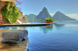 Infinity Pool with "Gros & Petit Piton" at Saint Lucia