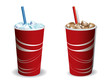 Vektor: Drink cooled with ice Drink cooled with ice