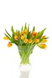 yellow tulips in a vase