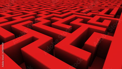 Illustration: red maze red maze