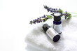 Aroma essential on white towel