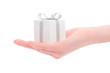 gift box in woman's hand