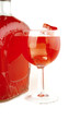 wine and crystal ice